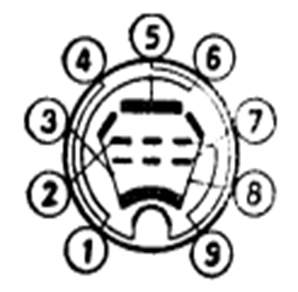 Technical Diagrams of 6P1 Electron Tube